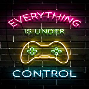 "Neon Controller" Gaming Poster